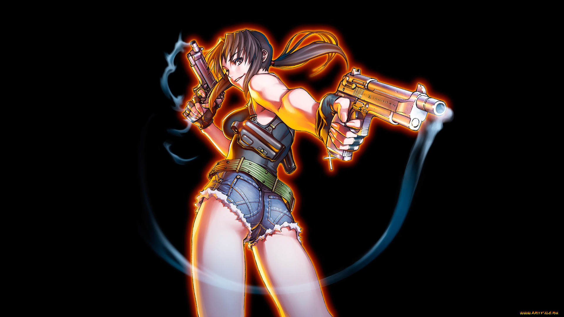 , black lagoon, , , , , revy, hiroe, rei, 